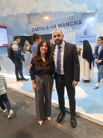 Presentación Ecoturismo Valle Alcudia presidenta y vicepresidente del GDR