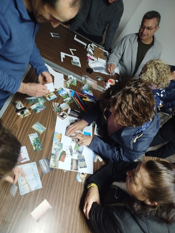 Taller de sensibilización reserva del Cabriel collage colectivo